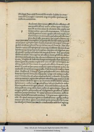 Philippi Beroaldi Bononiensis orationes