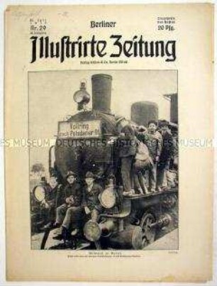 Wochenzeitschrift "Berliner Illustrirte Zeitung" u.a. zur Unterzeichnung des Versailler Vertrages und zum Verkehrsstreik in Berlin