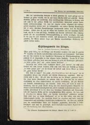 Erziehungswerte des Krieges