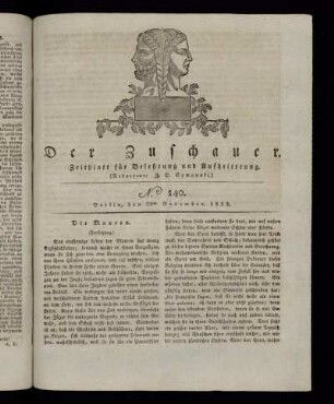 No. 140 - 21. November 1822