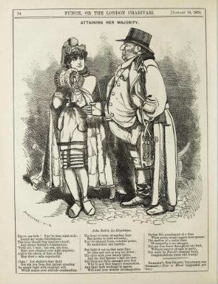Attaining her majority