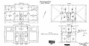 Neudenau: Empfangsgebäude Verwaltungsgebäude Grundrisse UG,EG,1.OG,DG