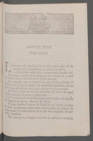 Capítulo XXXVI - Viaje inútil