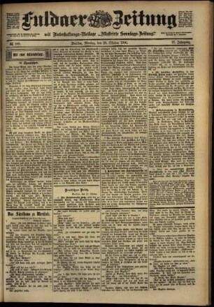 Ausgabe vom Montag, den 29. Oktober 1900.