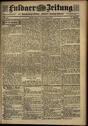 Ausgabe vom Montag, den 29. Oktober 1900.