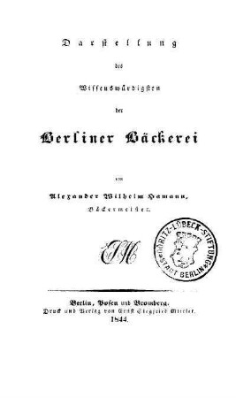 Stempel: Göritz-Lübeck-Stiftung Berlin