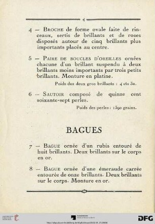 Bagues (Nr.7-15)