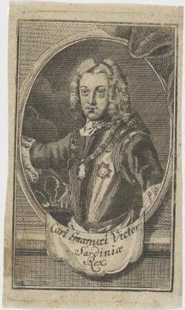 Bildnis des Carl Emanuel Victor Sardiniae Rex