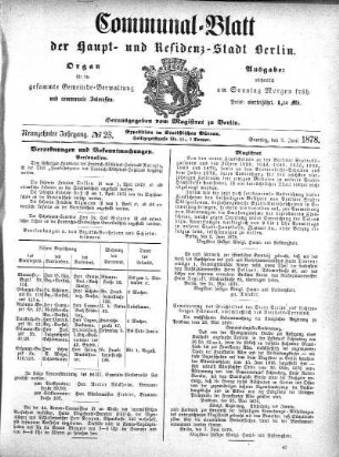 1878,23: No. 23, 9. Juni 1878