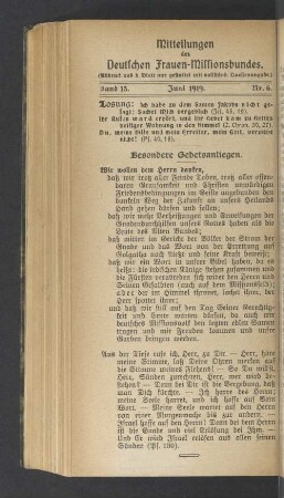Nr. 6. Juni 1919
