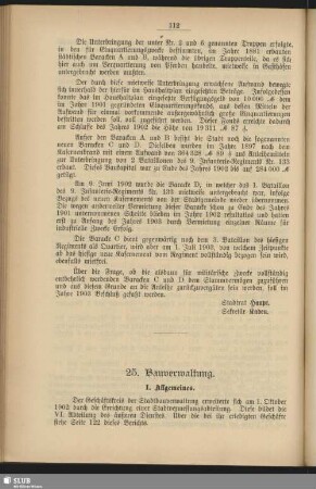 25. Bauverwaltung