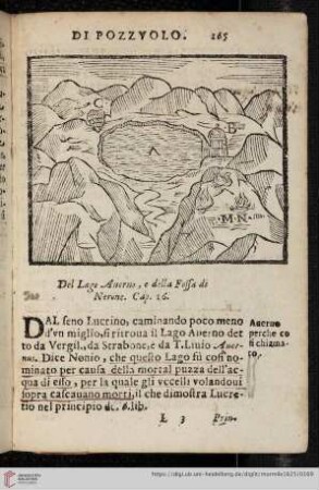 Del Lago Averno, e della Fossa de Nerone. Cap. 16