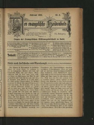 Februar 1919. Nr. 2.
