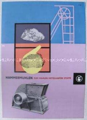 Werbe-Schrift des VEB Schwermaschinenbau "Ernst Thälmann" Magdeburg für Hammermühlen