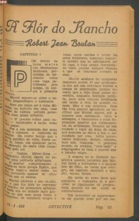 A flôr do rancho : [Grande novella]