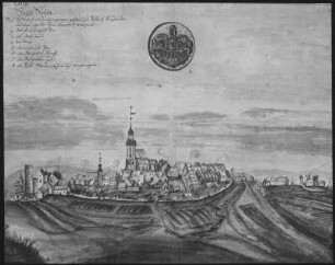 Ansicht von Sayda : Ansicht von Sayda. Malerei (1701/1750)