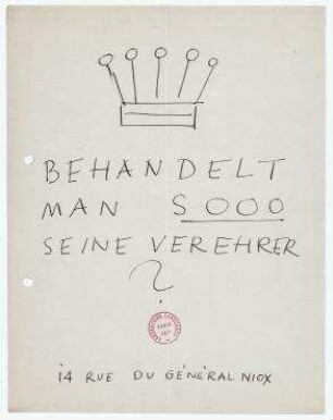 Brief von Hermann Landshoff an Maggy Salomon