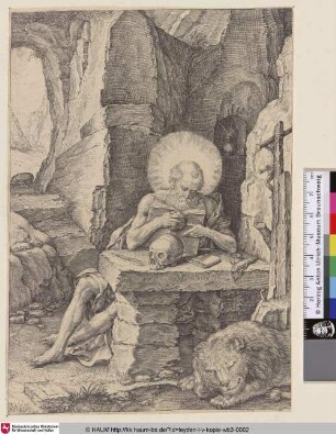 [St. Hieronymus; St. Jerome in the cave]