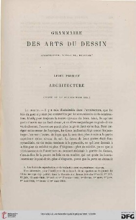 14: Grammaire des arts du dessin, 1, Architecture, 21-22 : Architecture, sculpture, peinture
