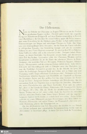 XI. Der Hellenismus