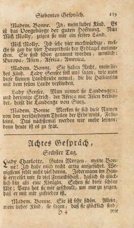 Achtes Gespräch