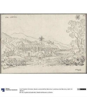 Ideale Landschaft bei Messina / Landhaus bei Messina