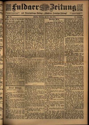 Ausgabe vom Dienstag, den 25. Juni 1901.