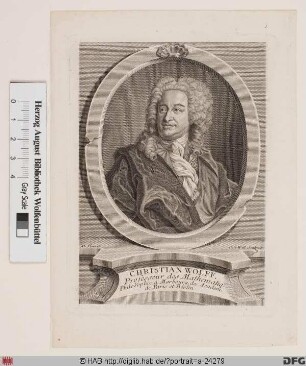 Bildnis Christian Wolff (1745 Frhr. von)