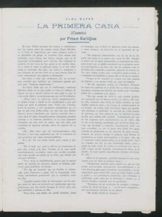 La primera cana : (Cuento)