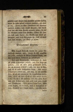 Dreyzehntes Kapitel.