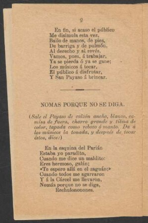 Nomas porque no se diga.