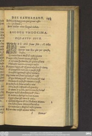 Egloga Undecima.