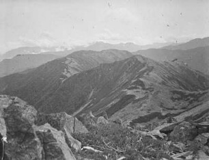 Notoridake (Nishinōtori-dake) im Akaishi-Gebirge : Flacher Kamm der Notoridake-Kette