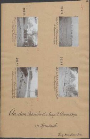Der Ortsrand von Badonviller nach der Erstürumung durch das Inf. Leib. Regt.