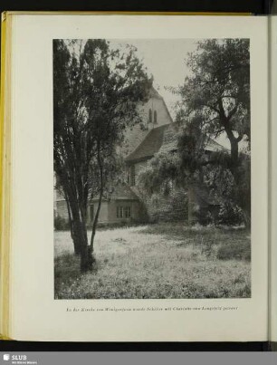 In der Kirche von Wenigenjena wurde Schiller mit Charlotte von Lengefeld getraut