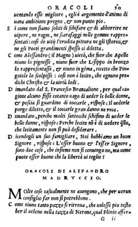 Oracoli Di Alipandro Madrvccio.