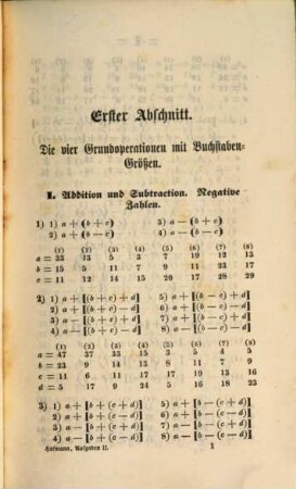 Sammlung der Aufgaben aus der Arithmetik u. Algebra : zu drei Theilen, Thl. 2