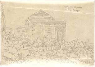Zocher, Ernst; Asolos - Passagno (Venetien, Italien); "Tempio di Cornoa" - Perspektive