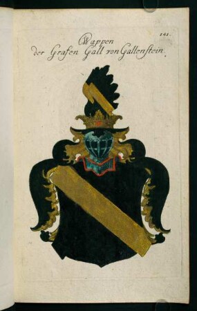 141r-141v, 141. Wappen der Grafen von Gallenstein