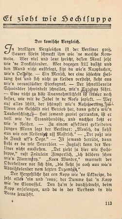 Et zieht wie Hechtsuppe