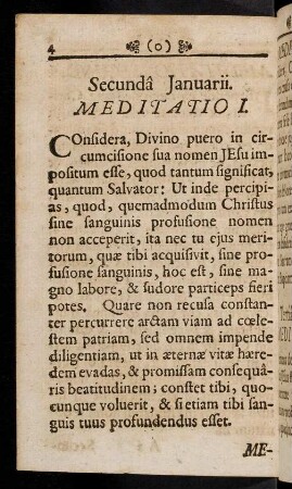 4-14, Secunda Januarii. Quarta Januarii. Quinta Januarii. Sexta Januarii. In Festo SS. trium Regum dicto Epiphaniae.