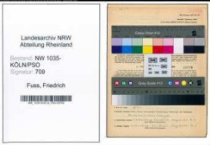 Entnazifizierung Friedrich Fuss , geb. 02.05.1895 (Bergmann)