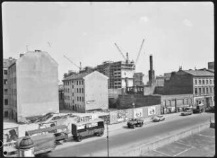 Baustelle an der Kreuzung Zille-/Krumme Straße