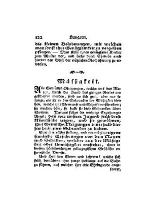 Mässigkeit