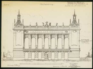 Theater des Westens (auch: Volksoper), Berlin-Charlottenburg: Ansicht 1:100