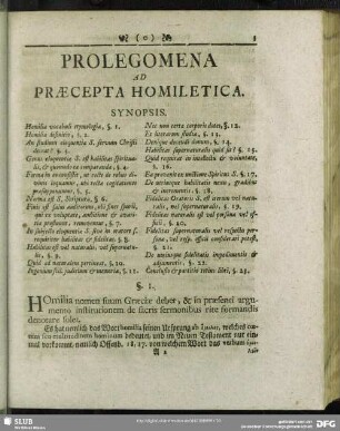 Prolegomena Ad Praecepta Homiletica
