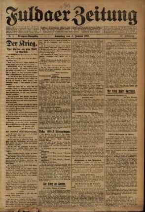 1915: Fuldaer Zeitung