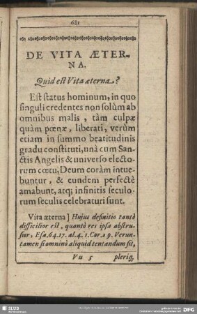 De Vita Aeterna