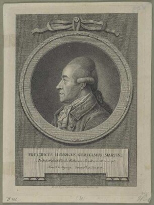 Bildnis des Fridericus Henricus Guilielmus Martini