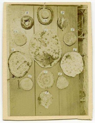 Brotsorten in Jerusalem [folgende Aufzählung]